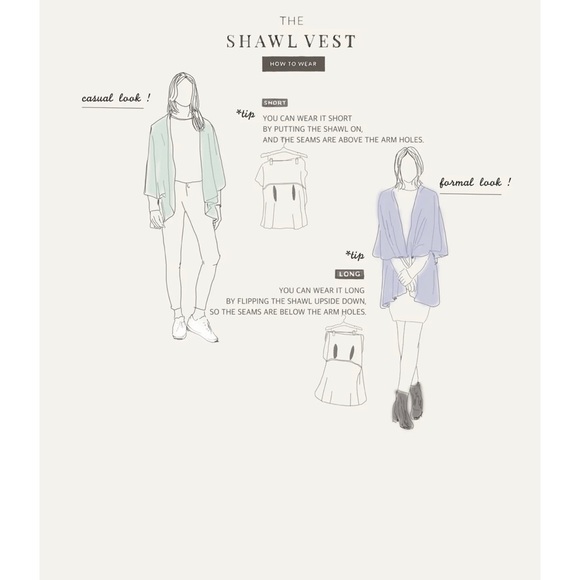 🎅🏻 3/$50 Look by M the Convertible Shawl Vest - Picture 6 of 16